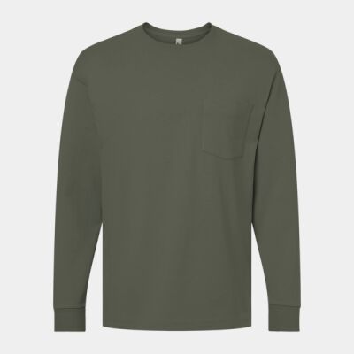 Unisex Super Heavyweight Long Sleeve Pocket Tee Thumbnail