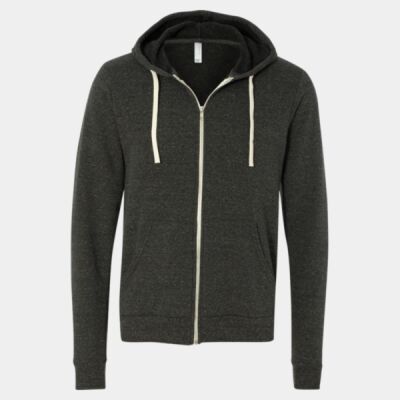 Unisex Triblend Sponge Fleece Full-Zip Hoodie Sweatshirt Thumbnail