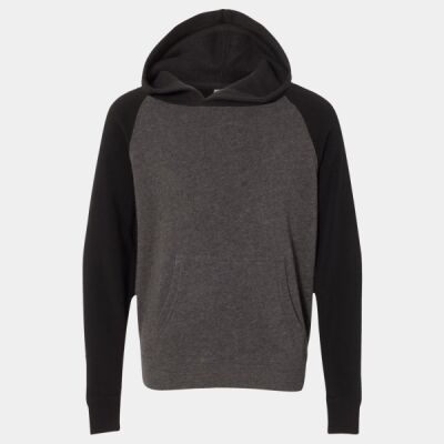 Youth Lightweight Special Blend Raglan Hooded Sweatshirt Thumbnail