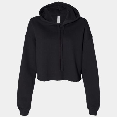 Women's Crop Fleece Hoodie Sweatshirt Thumbnail