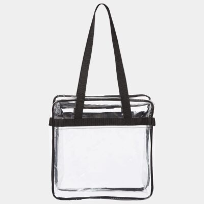 Clear Tote with Zippered Top Thumbnail