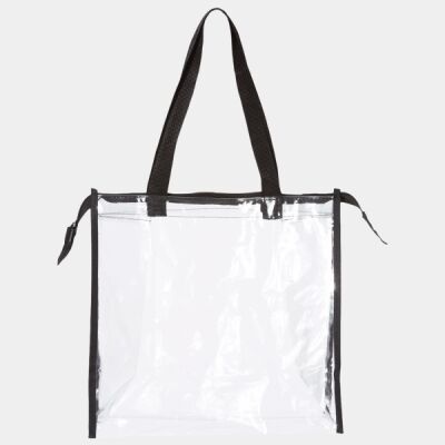 Clear Zippered Tote with Full Gusset Thumbnail