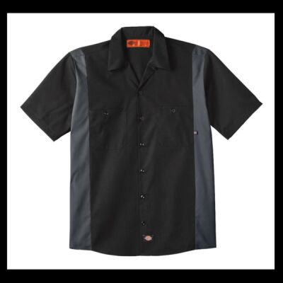 Men's Tall Industrial Colorblocked Short Sleeve Shirt Thumbnail