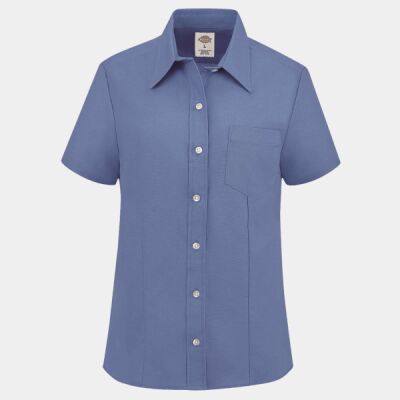 Women's Short Sleeve Stretch Oxford Shirt Thumbnail