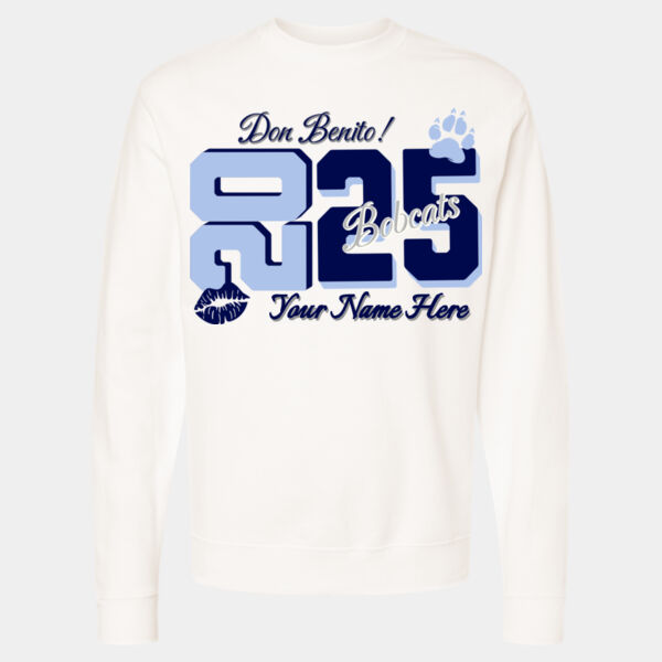 2025 Bobcats Cheer Glitter Crewneck Sweatshirt Thumbnail